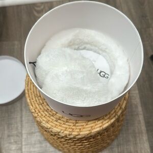 UGG earmuffs. Faux fur white NWT